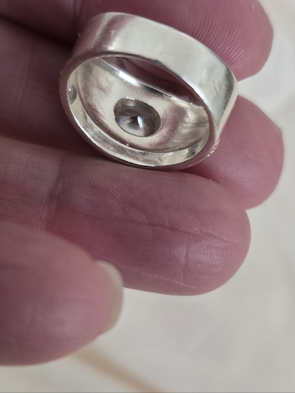Etruscan Band Ring - Sterling + 14k - Picture 5 of 7